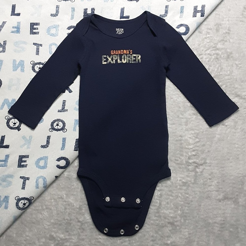 $1 | 12m | Carter's | "Grandma's Explorer" Bodysuit